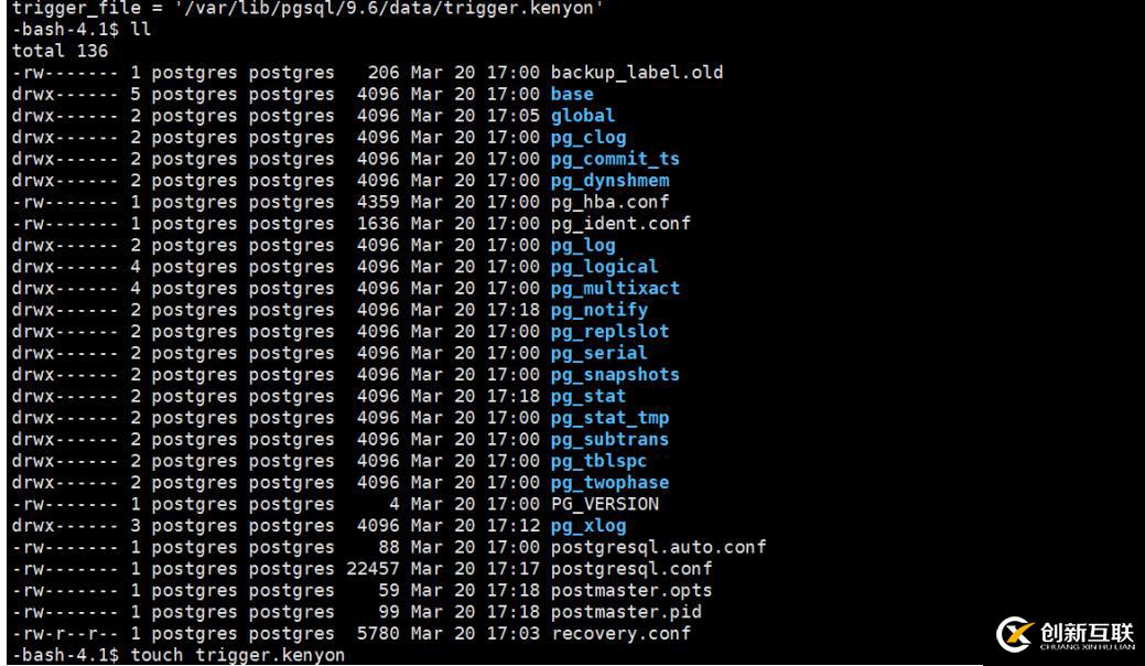 Postgresq9.6主從部署