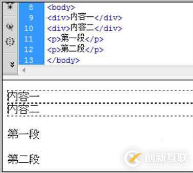 html中div br p三者有哪些區別