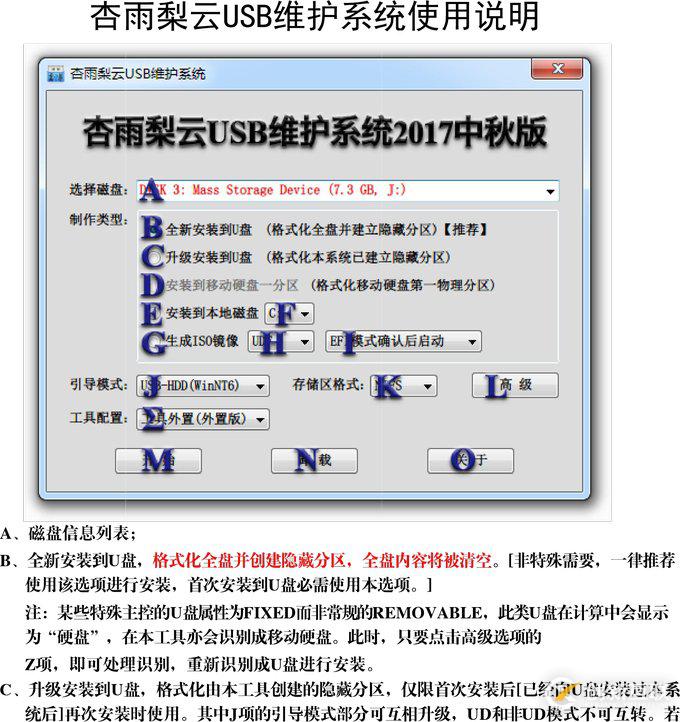 推薦一款USB維護系統：杏雨梨云USB維護系統