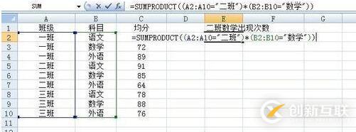 如何正確的使用sumproduct函數