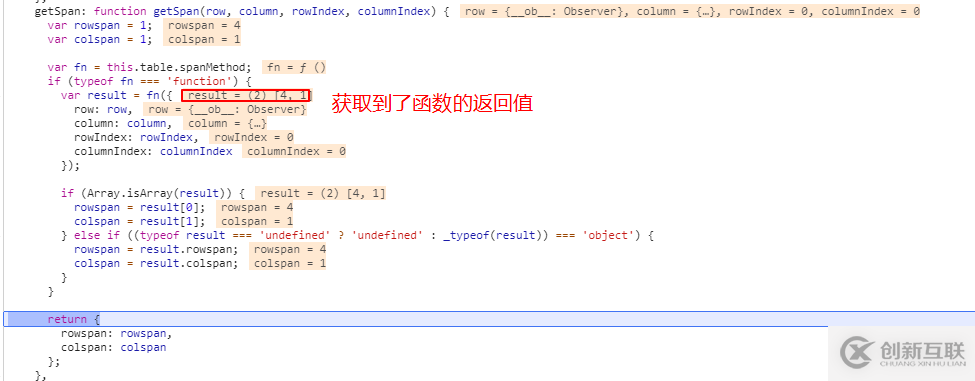 表格合并span-method方法的示例分析