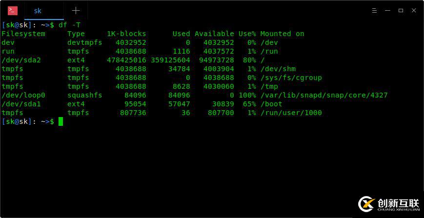 Linux中查看已掛載的文件系統類型的示例