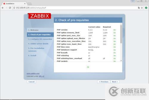 CentOS 6.5上安裝Zabbix 2.4.8