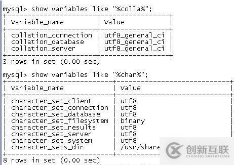 mysql解決中文亂碼的方法