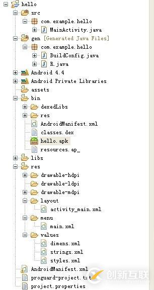 Android應用工程文件組成