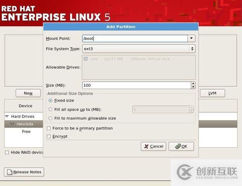 紅帽RedHat Linux5系統的安裝教程