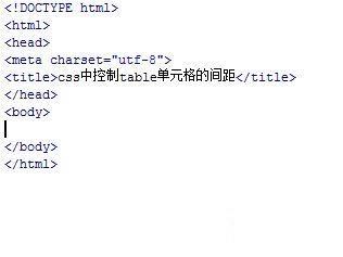 css設置表格間距的方法