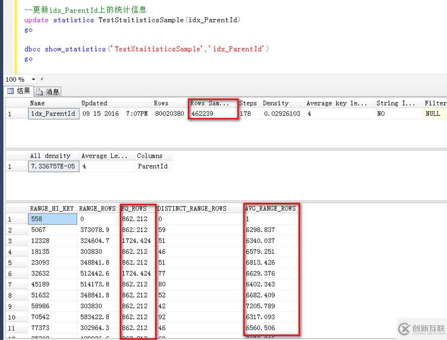 SQL Server如何統計信息更新時采樣百分比對數據預估準確性的影響