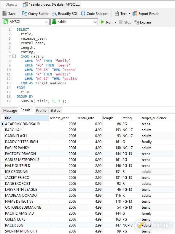 數據庫管理工具Navicat Premium，使用SQL C