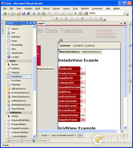 ASP.NET 2.0中怎么利用ObjectDataSource展現數據