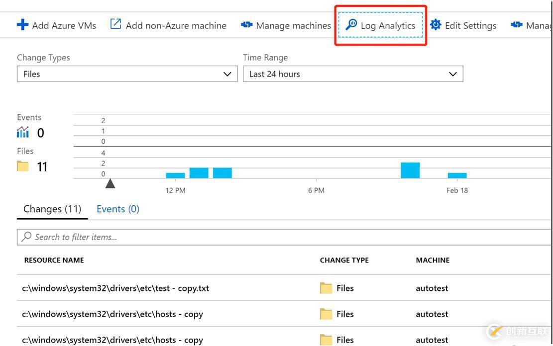 Azure實踐之change tracking監控文件內容