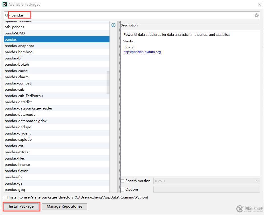 pycharm安裝panda的步驟