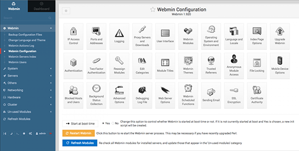 Webmin：一款基于Web的Linux管理工具