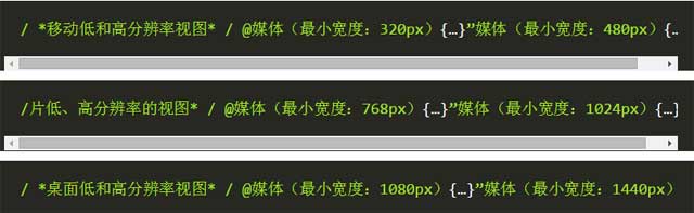 響應和自適應的網頁設計